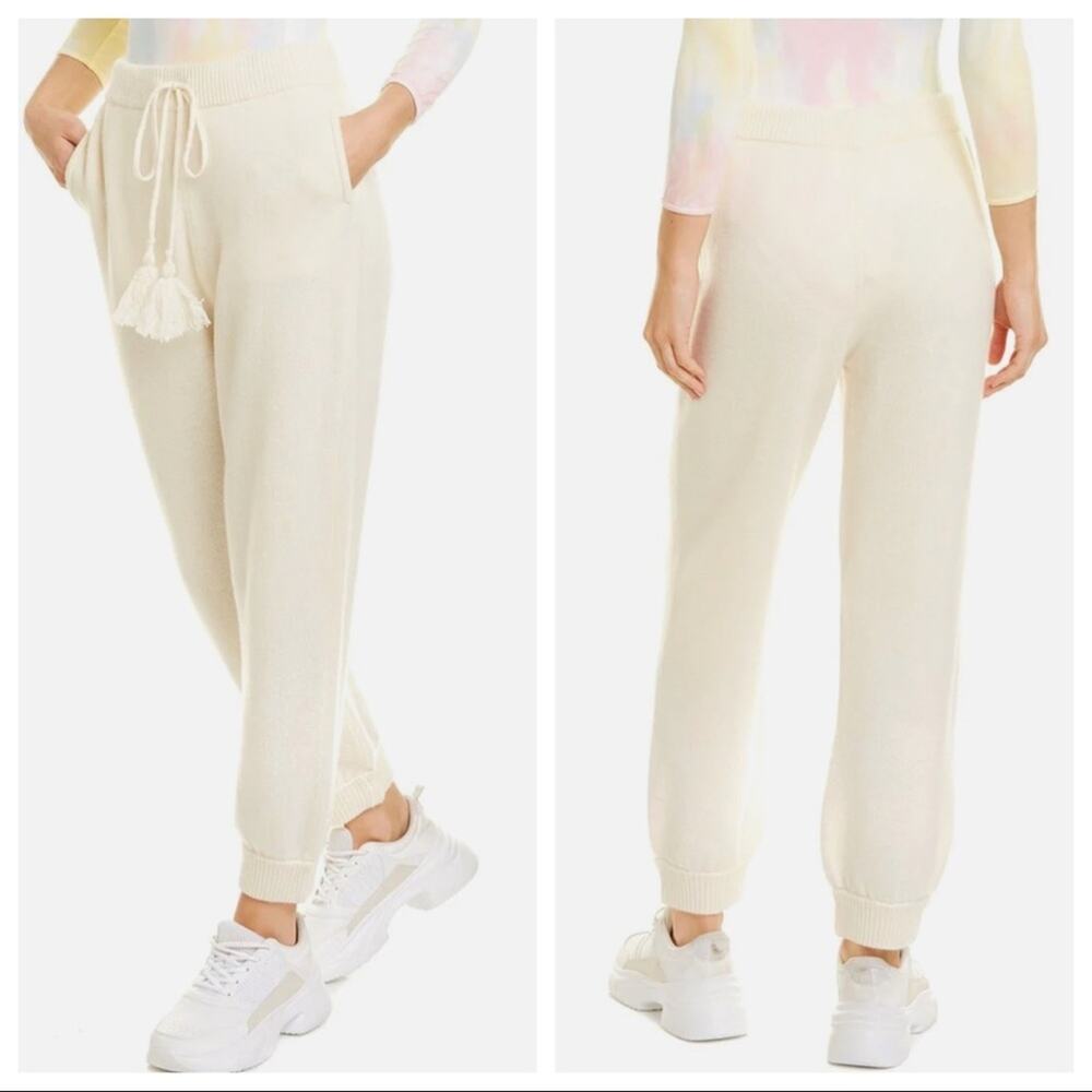 LoveShackFancy NWT Cashmere Wool Blend Tristan Drawstring Tassel Pant Size S